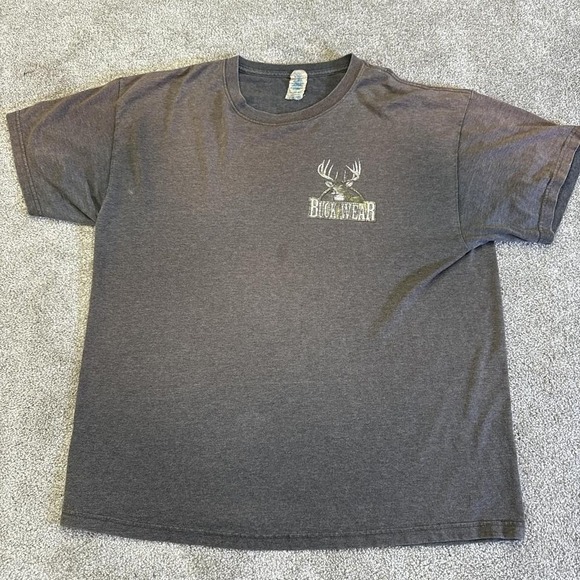 2000's Vintage Buck Wear Hunting Graphic T-Shirt XL Outdoors Tee - Picture 1 of 6